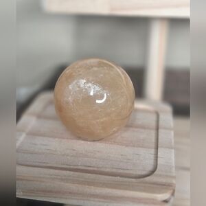 Honey Calcite Sphere